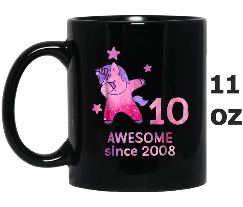 10th Birthday  Unicorn Gift Girls Age 10 Women Mug OZ