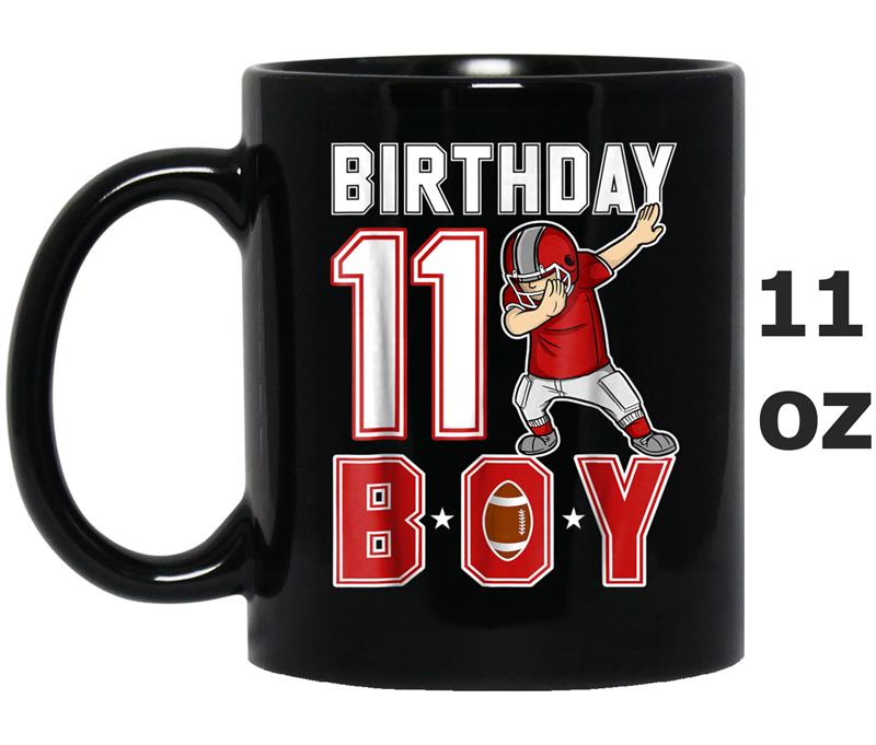 11 Year Old Birthday dabbing Football  11th Boy Gift Mug OZ
