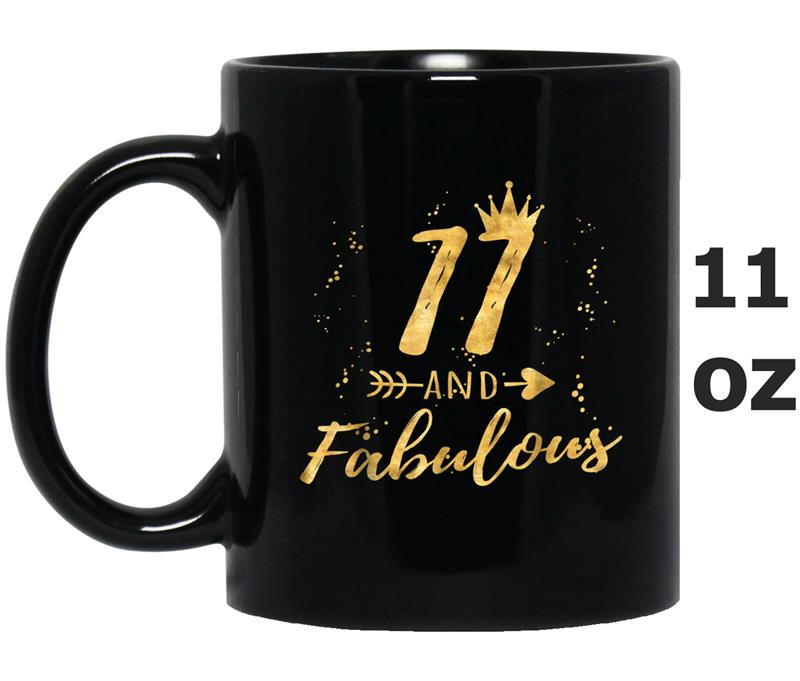 11th Birthday 11 and Fabulous Party Gold Gif for Girl Mug OZ