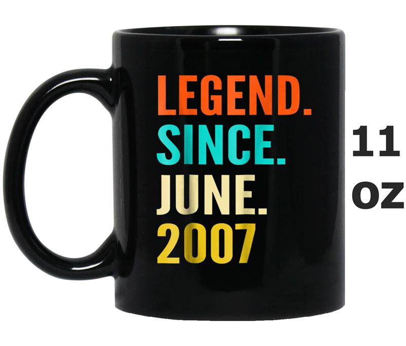11th Birthday gift 11 Years Old Legend Since June 2007 Mug OZ