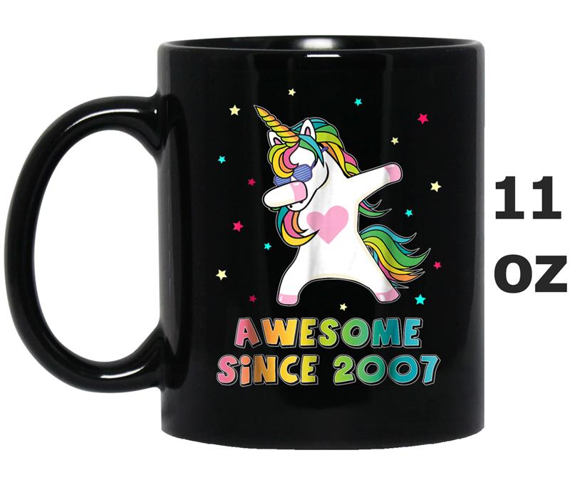 11th Unicorn Birthday  11 years old Dabbing Mug OZ