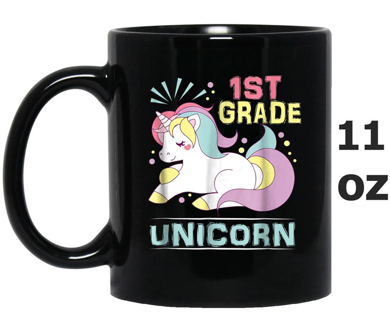 1st Grade Unicorn  1st Grade Back To School Mug OZ