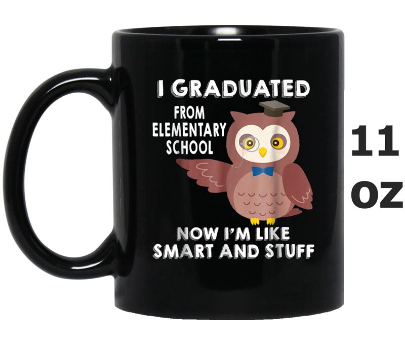 2018 6th Grade Elementary Graduation -Wise Owl Grad Tee Mug OZ