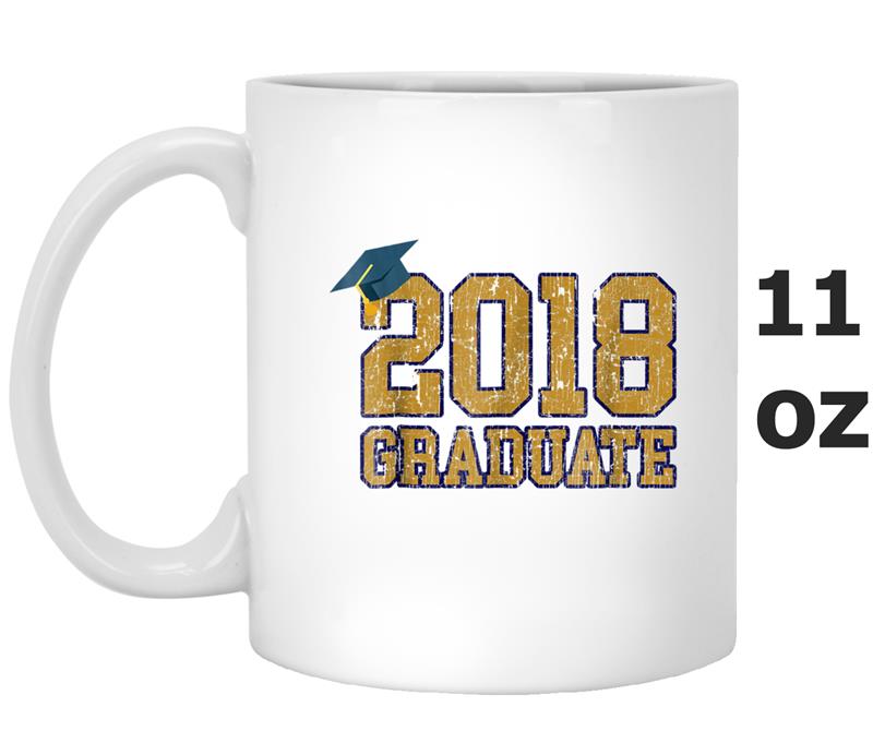 2018 Graduation  Blue & Gold Graduate Major Men Women Mug OZ