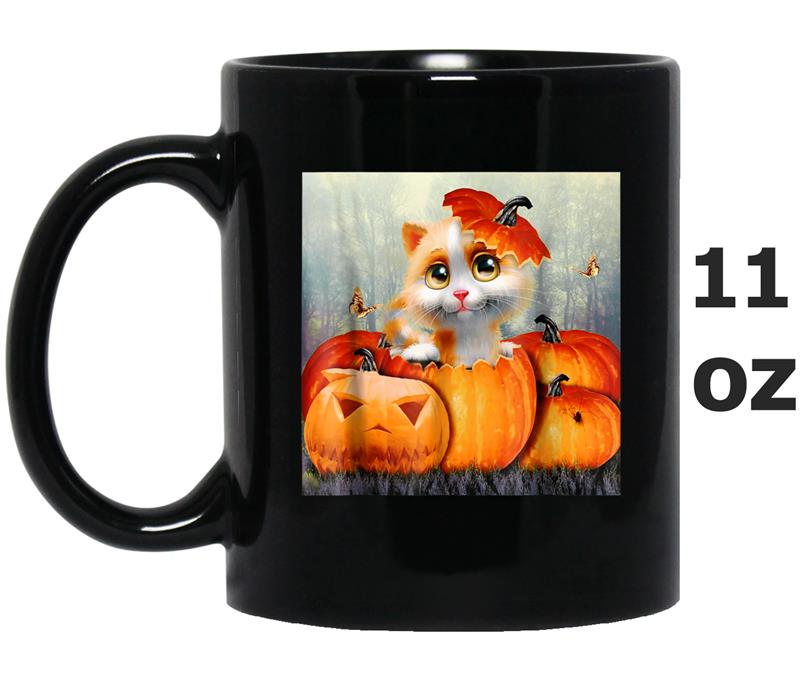 2018 Halloween  Cat Halloween  Pumpkin Halloween Mug OZ