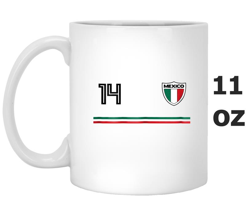 2018 Mexico Classic Jersey Soccer Team No. 14 Cup  Sh Mug OZ