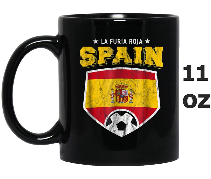 2018 Spain Soccer Espana Team Flag World Jersey Cup Mug OZ