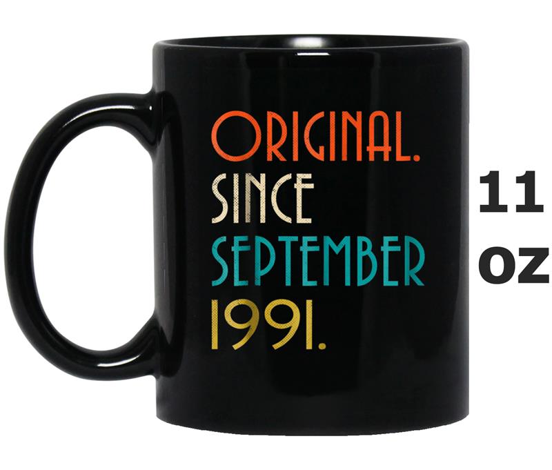 27th Birthday Vintage Original since September 1991 Mug OZ