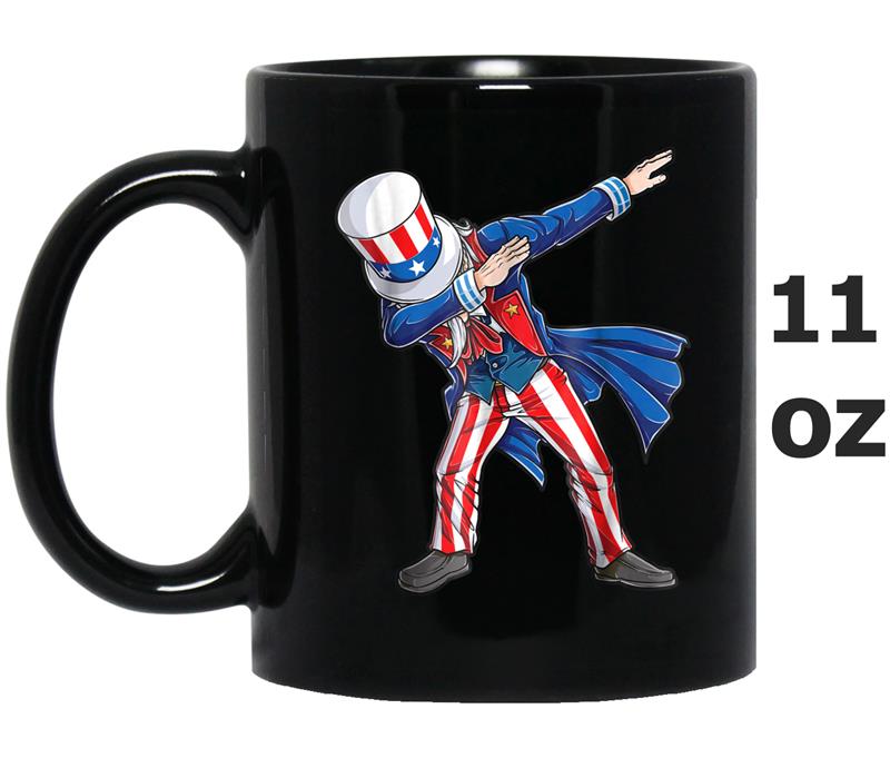 4th of july  for kids Dabbing Uncle Sam Boys Men Gifts Mug OZ