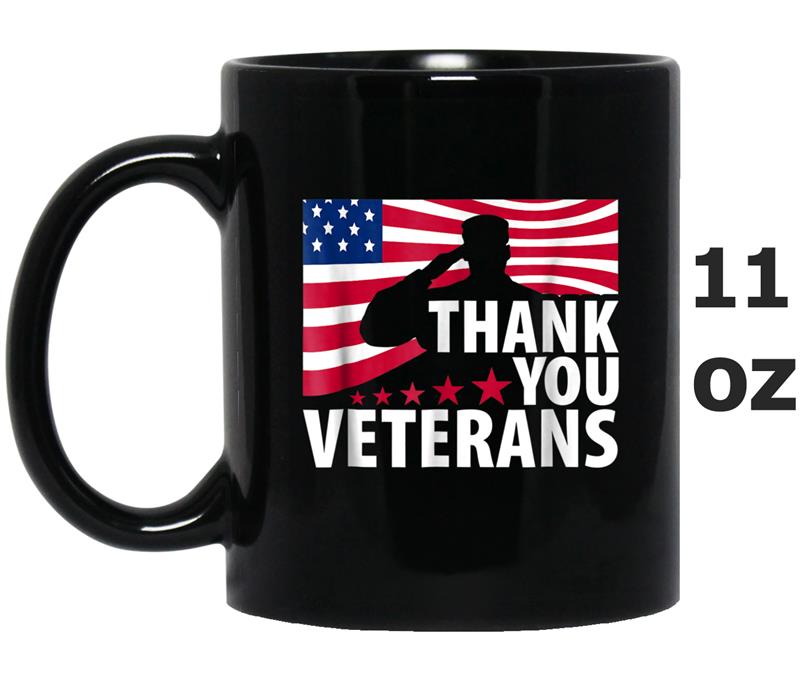 4th of July  Thank You Soldiers Veterans USA Flag Tees Mug OZ