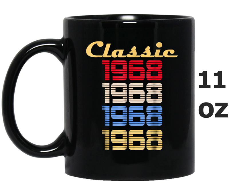 50th Birthday  Gift Vintage Classic 1968 Mug OZ