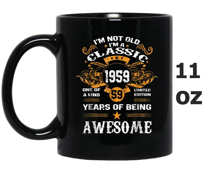 59th Birthday Gift 1959  59 Years Old Being Awesome Tee Mug OZ