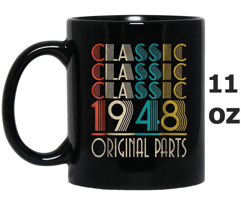 70th Birthday Classic Vintage 1948  Gift Mug OZ