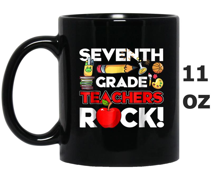 7th Grade Teacher  Seventh Grade Teacher Rocks Gift Mug OZ