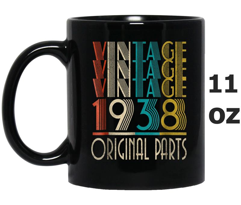 80th Birthday Retro Vintage 1938  Gift Mug OZ