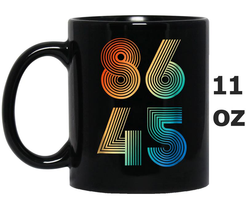 86 45 Cool Retro  Impeach Trump Mug OZ