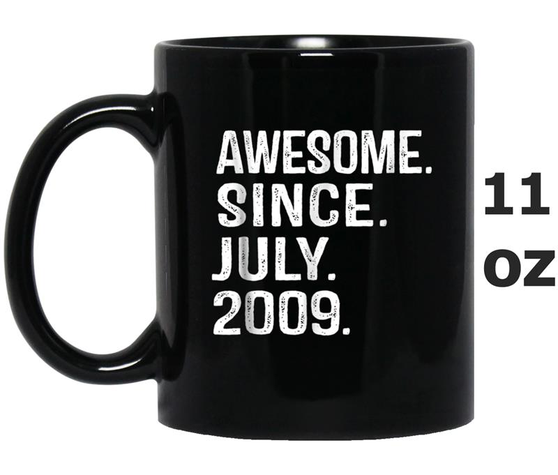 9th Birthday Gift Awesome Since July 2009 9 Years Mug OZ