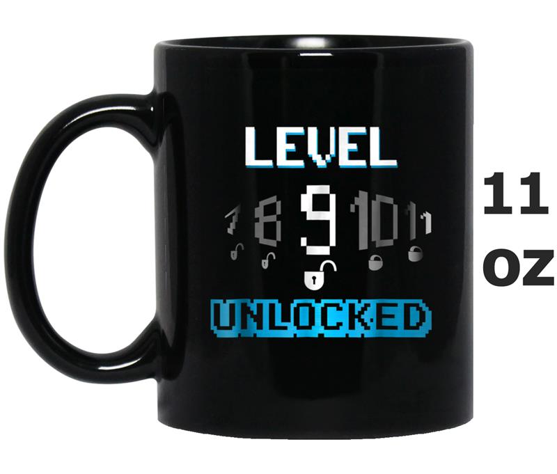 9th Birthday  Level 9 Unlocked Funny Gamer Kid Mug OZ