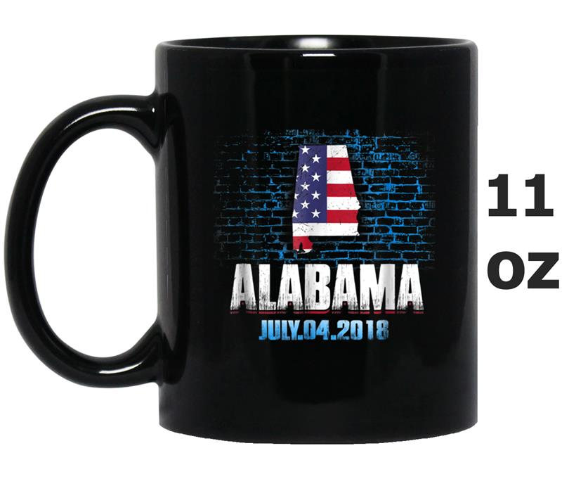 Alabama  American USA Flag 4th Of July 2018 Mug OZ