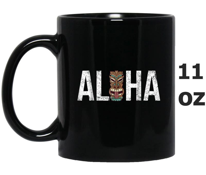 Aloha Hawaii Theme Vacation  Tiki Beach Tee Mug OZ