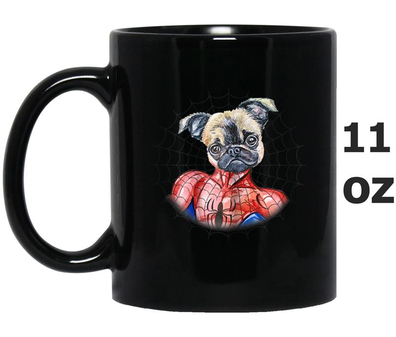 Amazing Spider Pug With Web Mug OZ