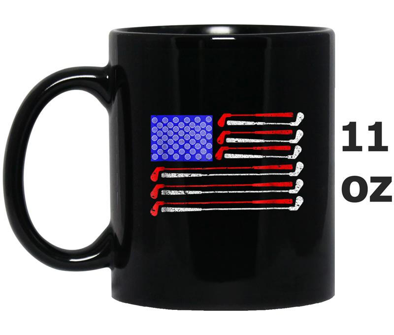 American Flag Golf 4th July  -Funny 4th July 2018 Mug OZ