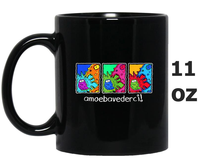 Amoebavederci! Startled Unicellular Organism Sees a Amoeba! Mug OZ