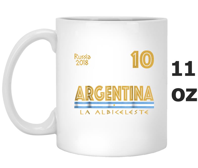 Argentina Soccer Jersey 2018 World Football Cup  Gift Mug OZ