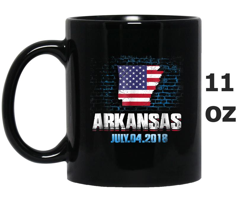 Arkansas  American USA Flag 4th Of July 2018 Mug OZ