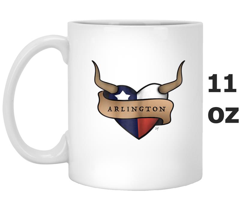 Arlington  - I love Arlington Texas USA 4th of July Mug OZ