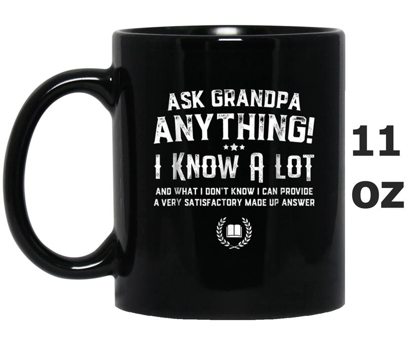 Ask Grandpa Anything Funny Father's Day  Gift Smart Mug OZ