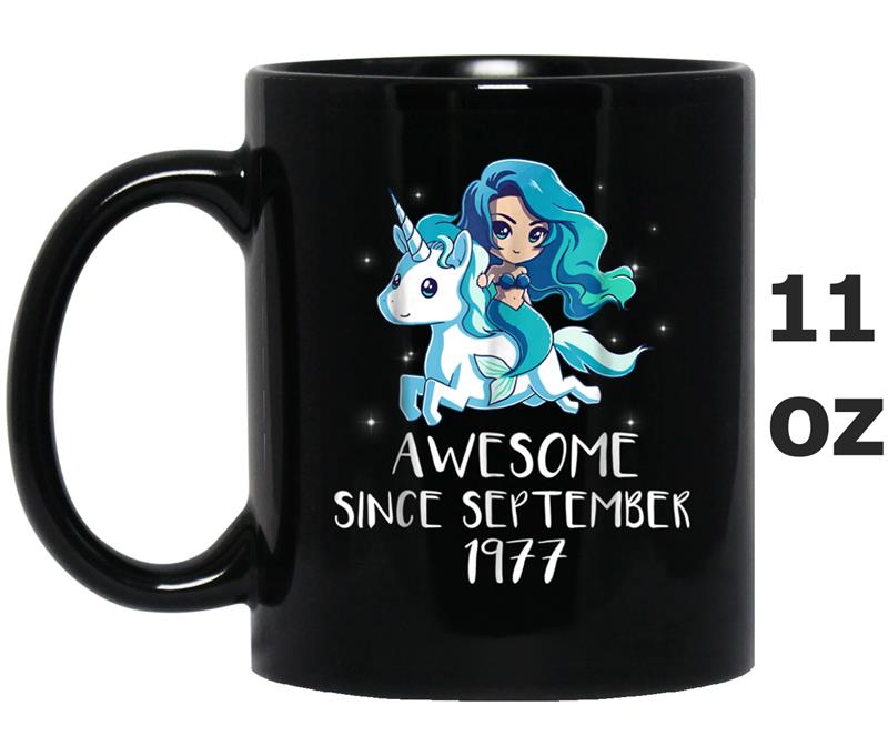 Awesome Since 1977 Cute Unicorn  41st Birthday Gifts Mug OZ