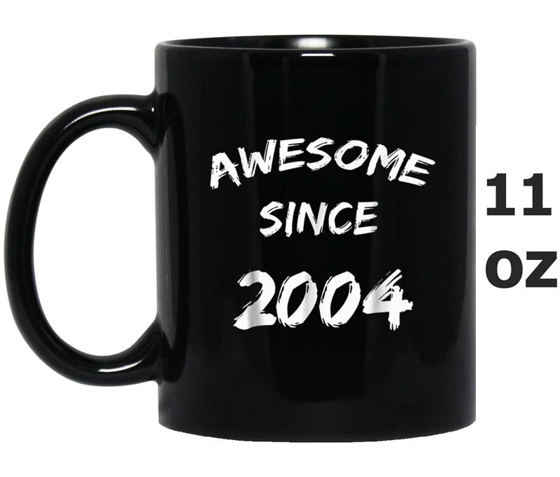 Awesome Since 2004  Funny 14th Birthday Gif Mug OZ