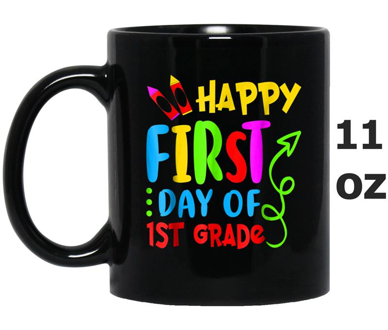 Back To School First Day Of 1st Grade  Teacher Gift Mug OZ