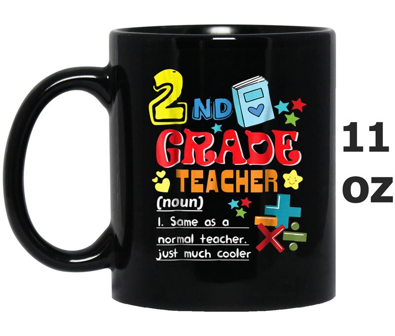 Back To School  2nd Grade Teacher Definition Mug OZ