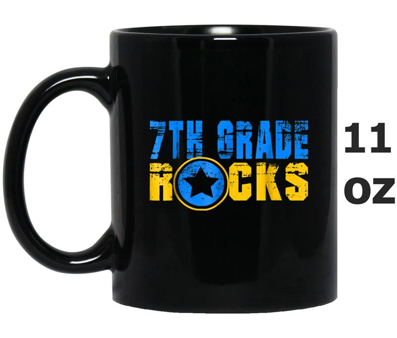 Back To School  First 7th Grade Funny Teacher Gift Mug OZ