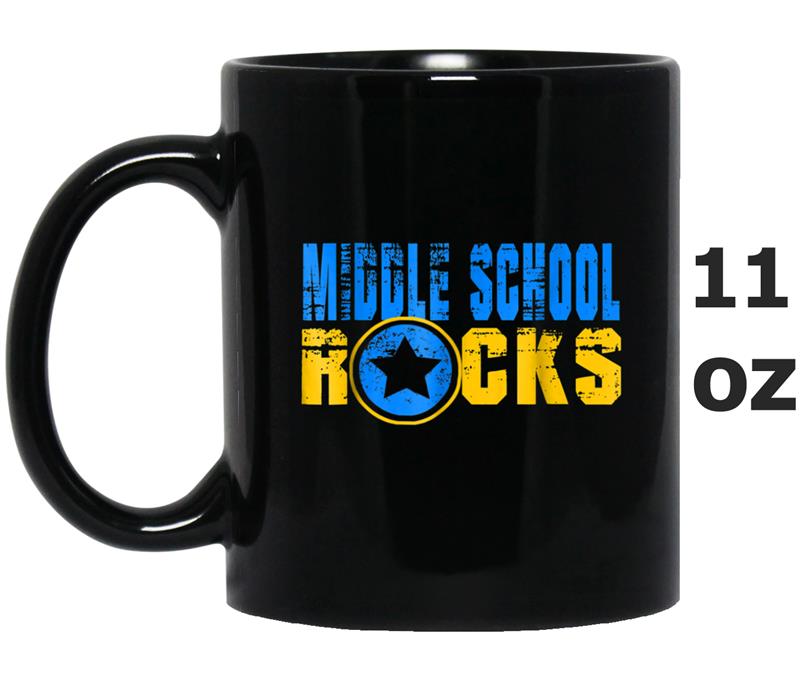 Back To School  First Middle Schoo Funny Teacher Gift Mug OZ