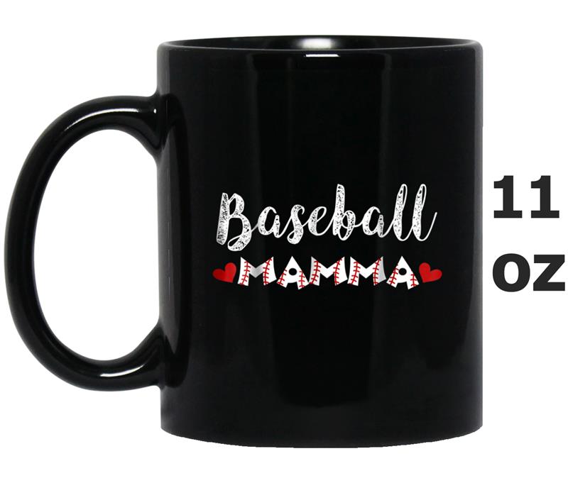 Baseball Mamma  Funny Proud Baseball Mamma Gift Mug OZ