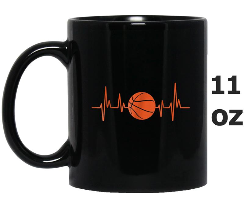 BBall  Heartbeat Basketball Mug OZ