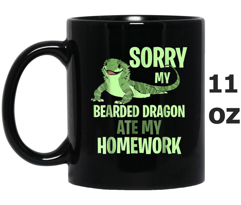 bearded dragon ate my homework Mug OZ