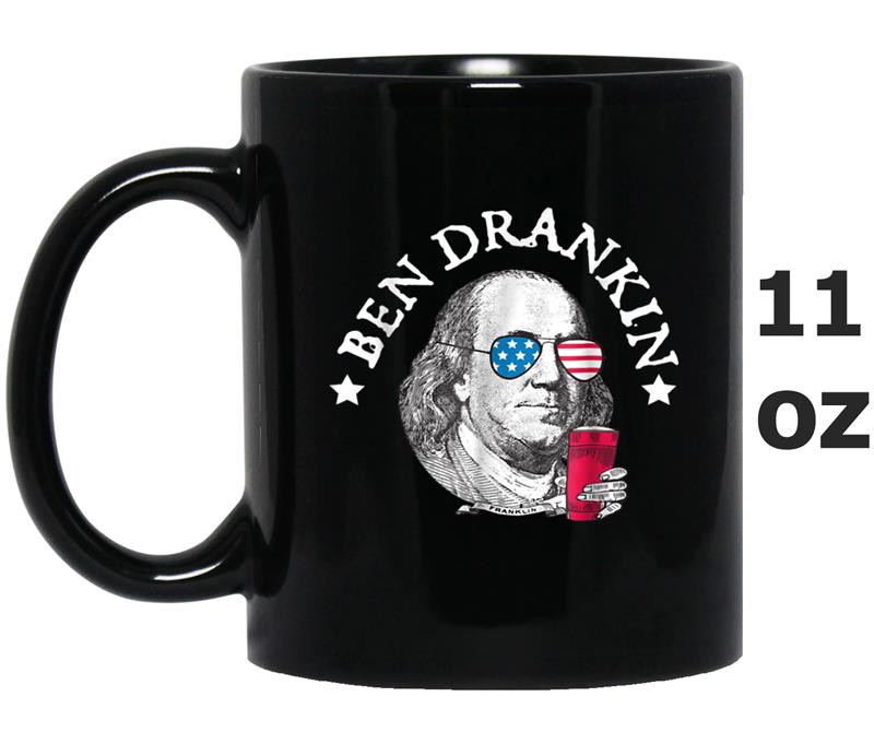 Ben Drankin  Funny Red White Blue Gift for July 4th Mug OZ