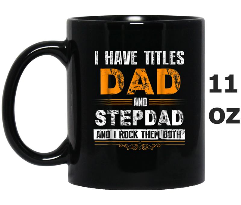 Best Dad and Stepdad  Cute Fathers Day Gift from Wife Mug OZ