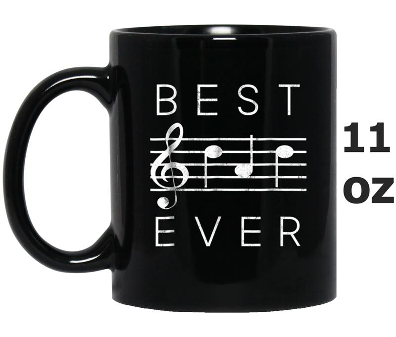 Best Dad Ever Music  Notes Funny Fathers Day Gift Mug OZ