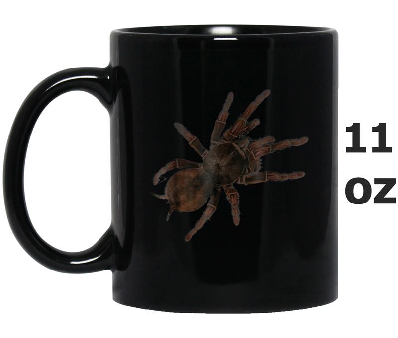 Big Creepy Spider  Huge Black Widow Tarantula Mug OZ