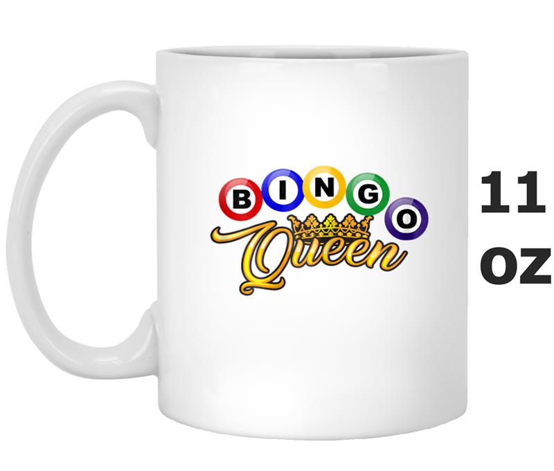 Bingo Queen   Cool Poker Matriarch  Gift Mug OZ