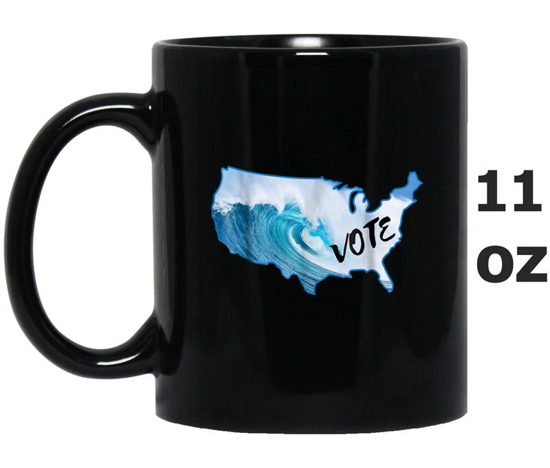 Blue Wave 2018 Midterm Election Vote Democrat Mug OZ