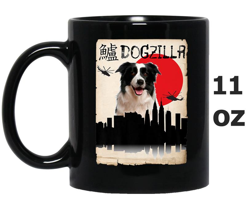 Boarder Collie Dog Dogzilla Mug OZ