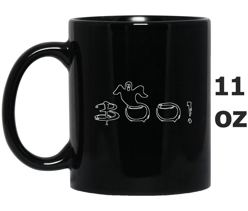 BOO! GHOST HAPPY HALLOWEEN SCARY FUNNY NEON Mug OZ