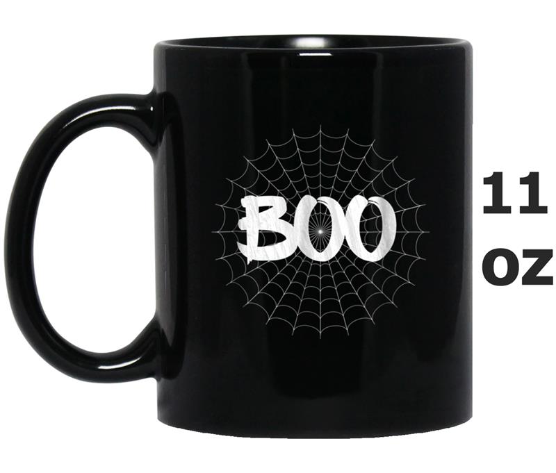 Boo Halloween Spider Web Trick or Treat Spooky Mug OZ