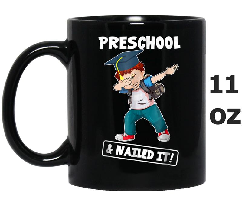 Boy Dabbing Graduation Preschool And Nailed It Gif Mug OZ